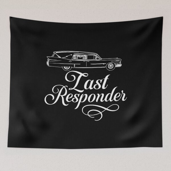 Item preview, Vintage Hearse Last Responder Dark Humor Design designed and sold by w1ckerman.
