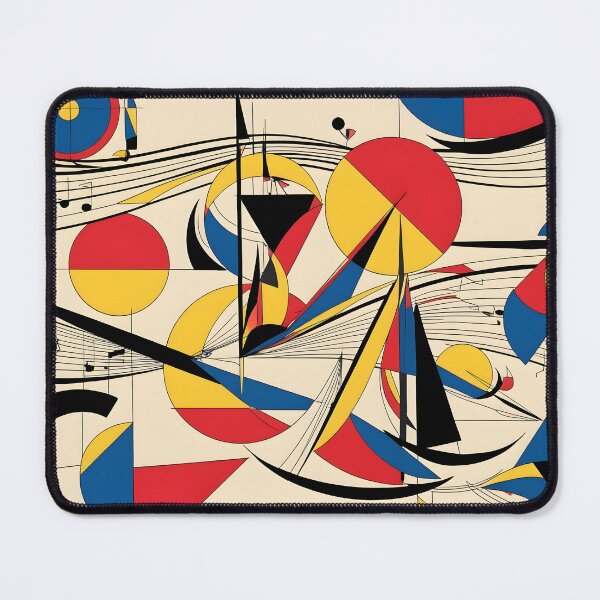 Item preview, Kandinsky Inspired Geometric Abstract Composition designed and sold by CJShopZone.