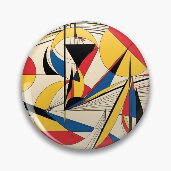 Item preview, Kandinsky Inspired Geometric Abstract Composition designed and sold by CJShopZone.