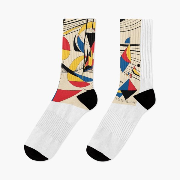 Item preview, Kandinsky Inspired Geometric Abstract Composition designed and sold by CJShopZone.