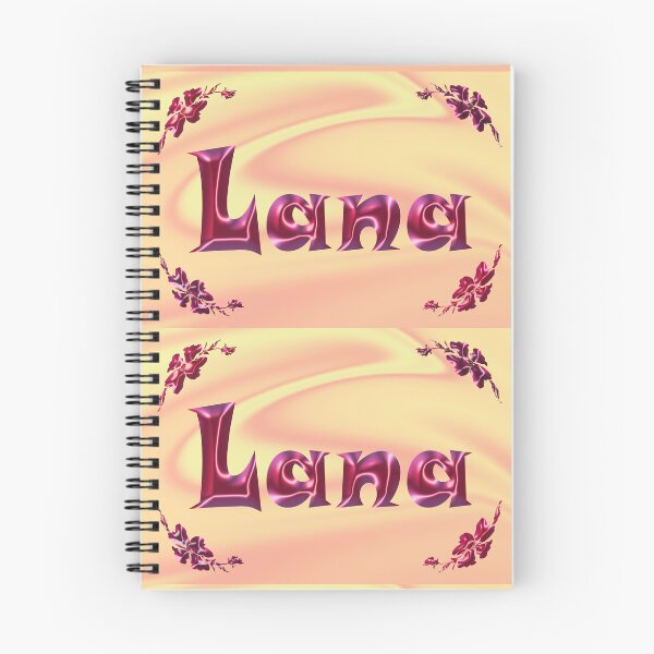 Item preview, Lana Name Design – Satin Pink Glossy Font, Cute Shiny Lettering :) designed and sold by Myriel-Myriel.