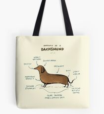 Anatomy of a Dachshund Tote Bag