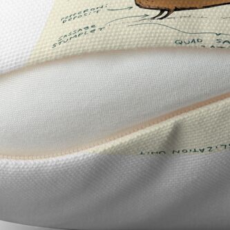 Alternate view of Anatomy of a Dachshund Throw Pillow