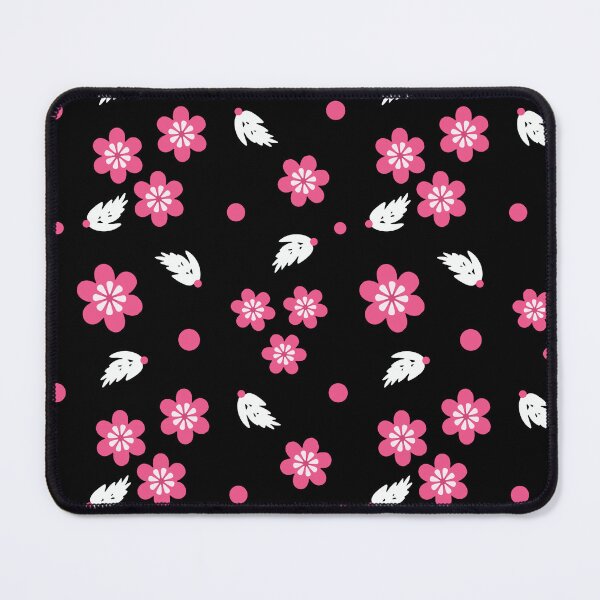 Item preview, Floral and Feather on Black Seamless Repeat designed and sold by Sharon Schwalbe.