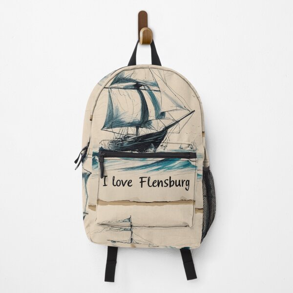 Item preview, I Love Flensburg Vintage Sailing Ship  designed and sold by Khala.