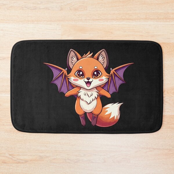 Item preview, Cute Bat Fox – Kawaii Chibi Halloween Fox Design designed and sold by ColorSplash123.