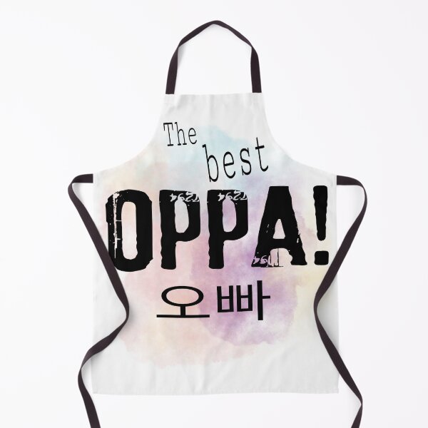 Item preview, The best oppa - Korean - male person older than oneself - kpop purple background designed and sold by LiskoDesign.
