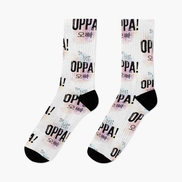 Item preview, The best oppa - Korean - male person older than oneself - kpop purple background designed and sold by LiskoDesign.