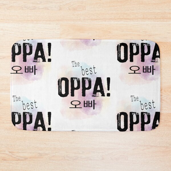Item preview, The best oppa - Korean - male person older than oneself - kpop purple background designed and sold by LiskoDesign.