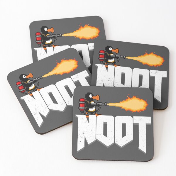 Item preview, A video game penguin with a flamethrower (stone lettering) designed and sold by KindOfABigDealTees.