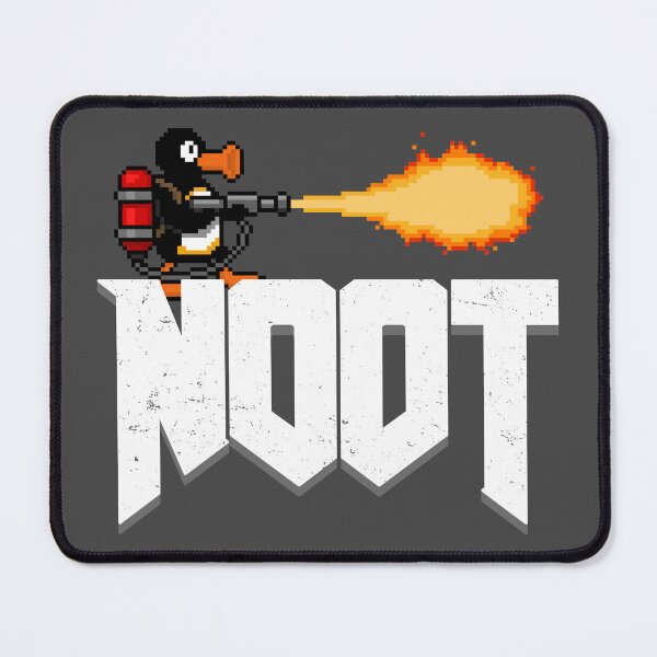 Item preview, A video game penguin with a flamethrower (stone lettering) designed and sold by KindOfABigDealTees.
