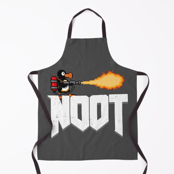 Item preview, A video game penguin with a flamethrower (stone lettering) designed and sold by KindOfABigDealTees.