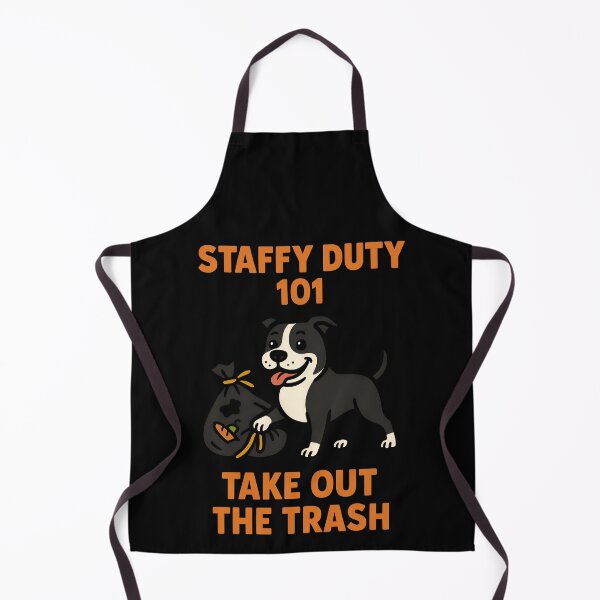 Item preview, Staffy Duty 101 Take Out the Trash – Funny Staffordshire Bull Terrier Dog Design designed and sold by BestFriendTees.