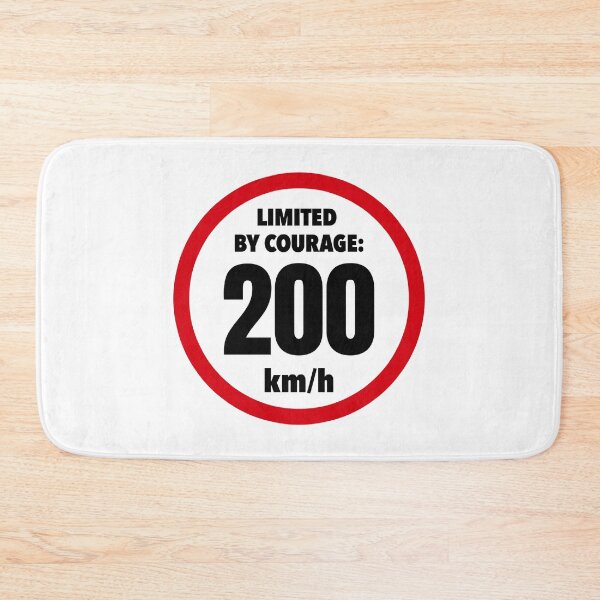 Item preview, Limited by Courage: 200 km/h – Funny Car Enthusiast Speed Limit Design designed and sold by ApexFibers.