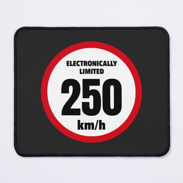 Item preview, Electronically Limited 250 km/h – Funny Car Enthusiast Speed Limit Design designed and sold by ApexFibers.