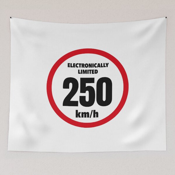 Item preview, Electronically Limited 250 km/h – Funny Car Enthusiast Speed Limit Design designed and sold by ApexFibers.