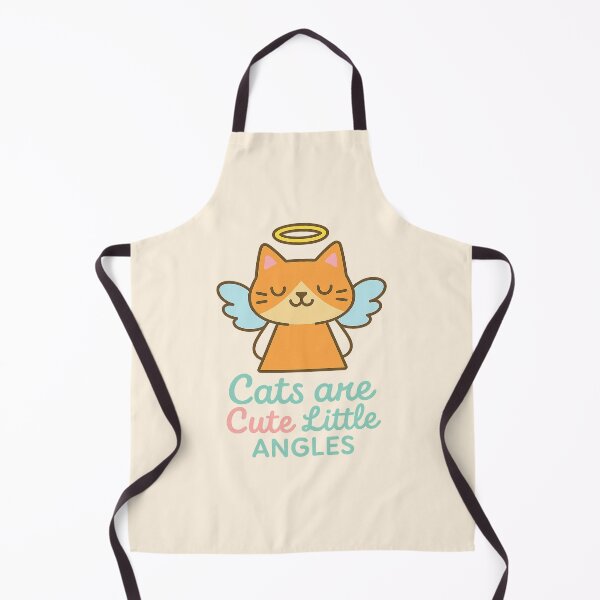 Item preview, Cats Are Cute Little Angles – Punny Cartoon Cat Design designed and sold by Bratak.
