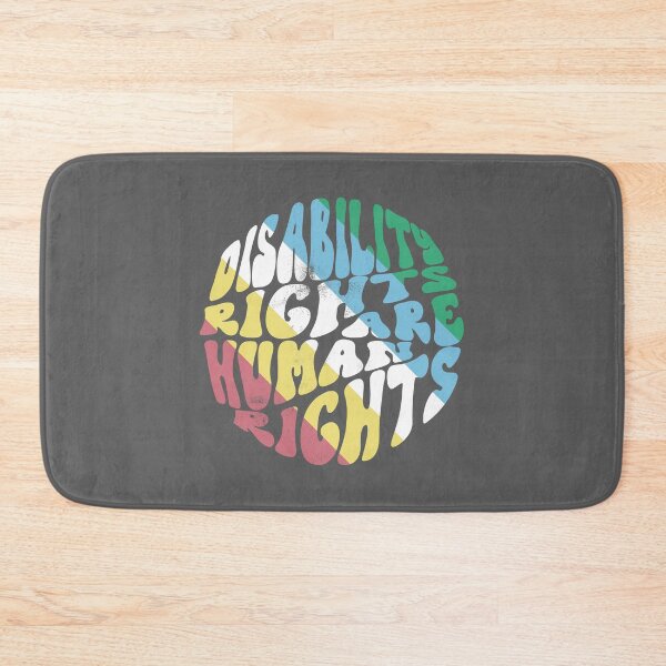Item preview, Disability Rights Are Human Rights – Retro Pride Flag Design designed and sold by Designs by Jesabee.