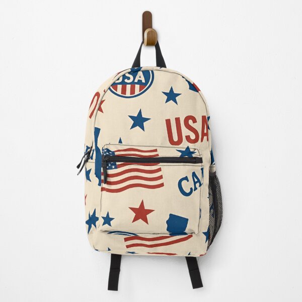 Item preview, California USA Patriotic Vintage Pattern designed and sold by BloomOfDesign.