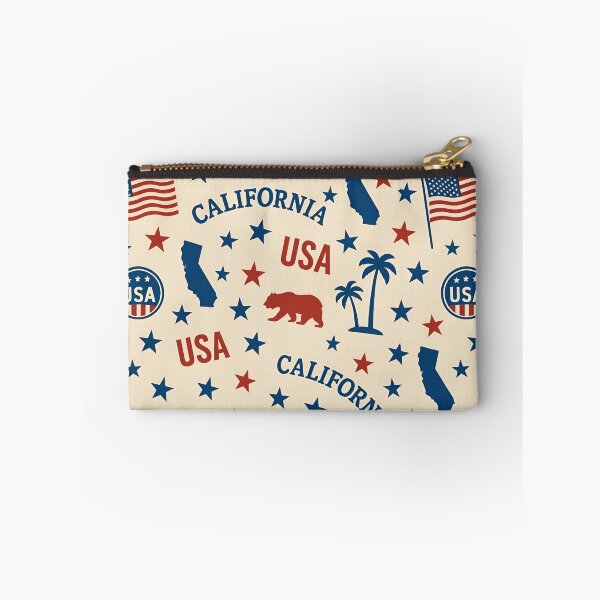 Item preview, California USA Patriotic Vintage Pattern designed and sold by BloomOfDesign.