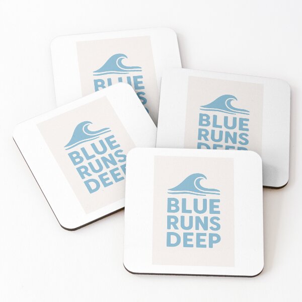 Item preview, Blue Runs Deep – Minimalist Carolina Wave Design designed and sold by BreadDifferentl.