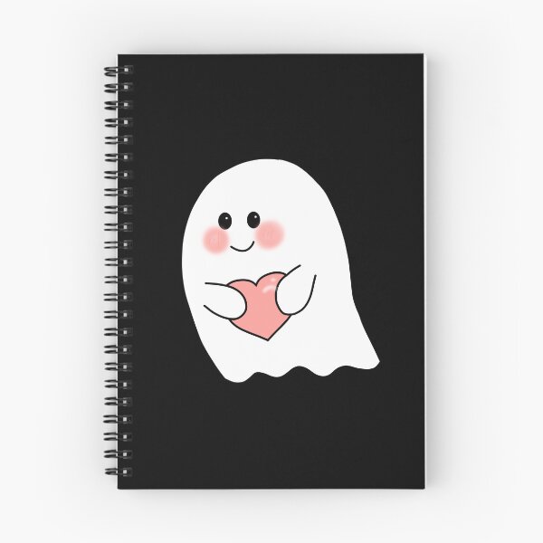Item preview, Cute Blushing Ghost Holding Heart designed and sold by Meenova Art.