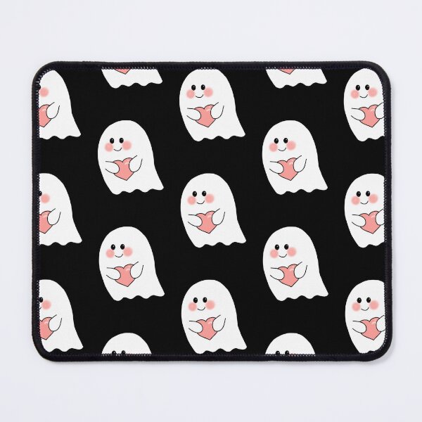 Item preview, Cute Blushing Ghost Holding Heart designed and sold by Meenova Art.
