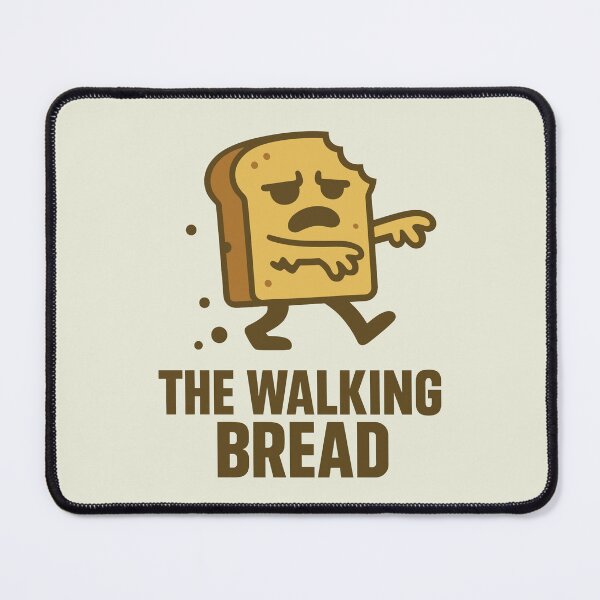 Item preview, The Walking Bread — Funny Zombie Bread Parody designed and sold by StudioError404.