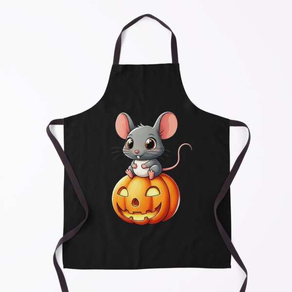 Item preview, Cute Pumpkin Riding Mouse – Kawaii Chibi Halloween Mouse Design designed and sold by ColorSplash123.