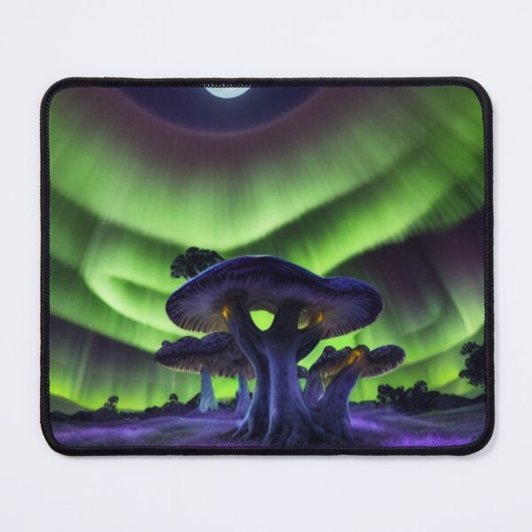 Item preview, Lunar Grove: Mushrooms Beneath the Aurora Veil designed and sold by Perfect Imperfections .