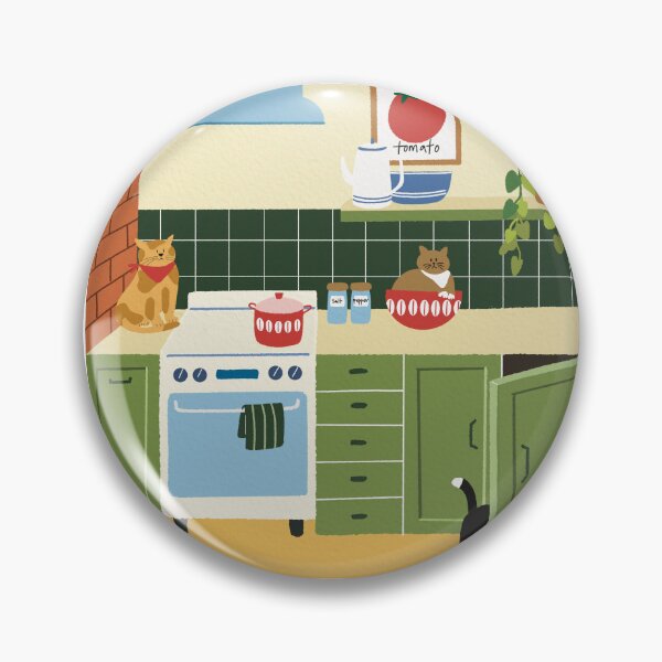 Item preview, Cozy Kitchen Cats – Cute Illustration Art designed and sold by Munsuni.