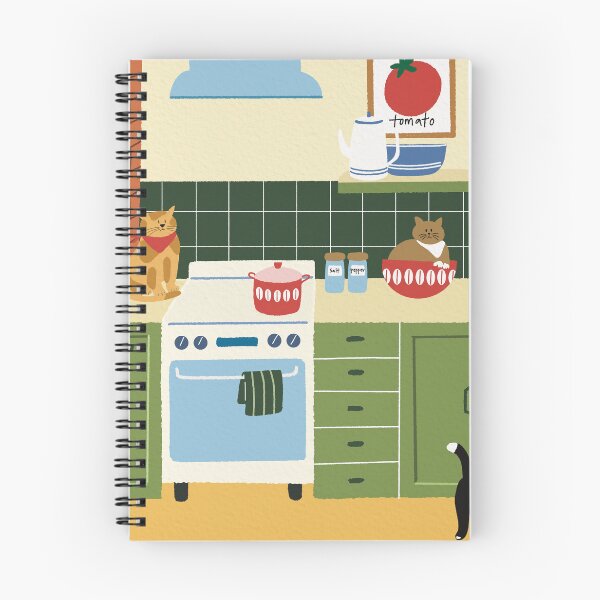 Item preview, Cozy Kitchen Cats – Cute Illustration Art designed and sold by Munsuni.