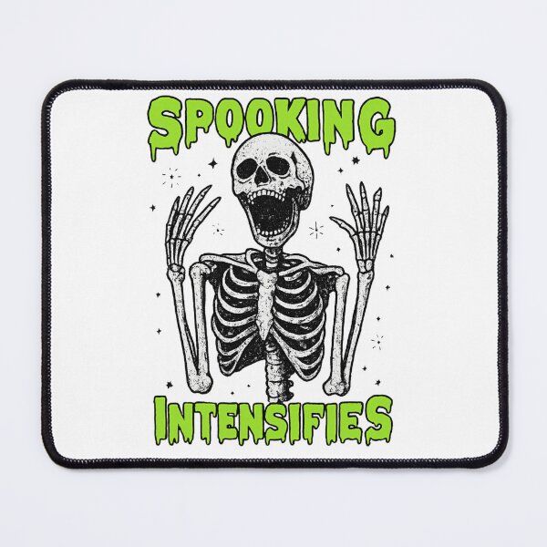 Item preview, Spooking Intensifies, Funny Screaming Skeleton, Spooky Halloween designed and sold by OnaraDesign.