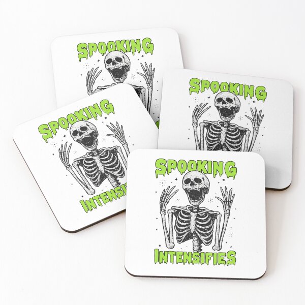 Item preview, Spooking Intensifies, Funny Screaming Skeleton, Spooky Halloween designed and sold by OnaraDesign.
