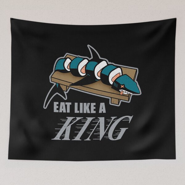 Item preview, Eat Like A King (Dark) designed and sold by CharleWeber.