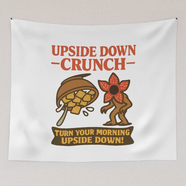 Item preview, Upside Down Crunch — Funny Cereal Box TV Show Parody designed and sold by StudioError404.