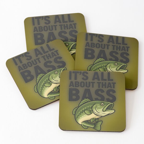 Item preview, It’s All About That Bass – Funny Fishing Cartoon Design designed and sold by Emilia-Design.