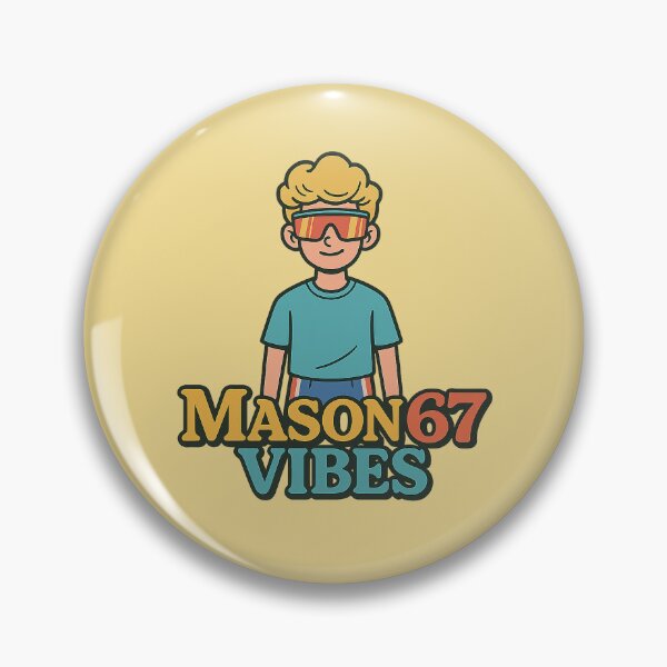 Item preview, Mason 67 Vibes Meme Design – Retro Gen Alpha Aesthetic designed and sold by Bratak.