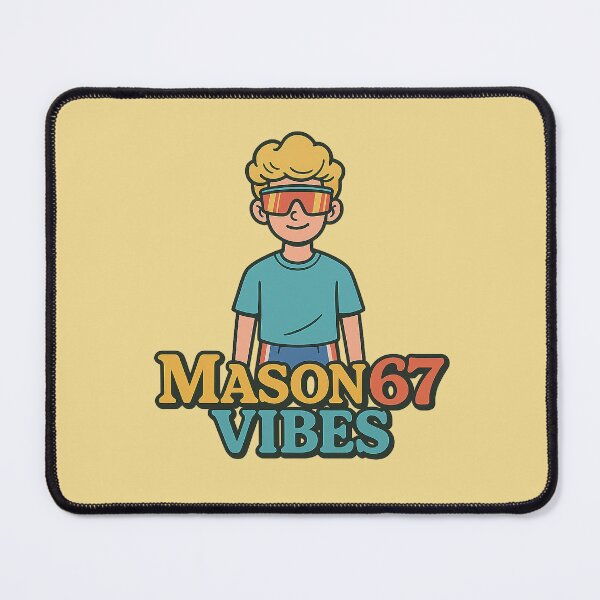 Item preview, Mason 67 Vibes Meme Design – Retro Gen Alpha Aesthetic designed and sold by Bratak.