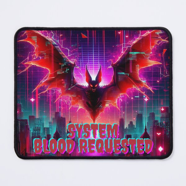 Item preview, Digital Vampire Bat – Neon Glitch Horror Creature designed and sold by DreamArt Creations.