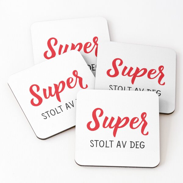 Item preview, Super. Stolt av deg. Norwegian text: Super. Proud of you. designed and sold by pidzam4e.