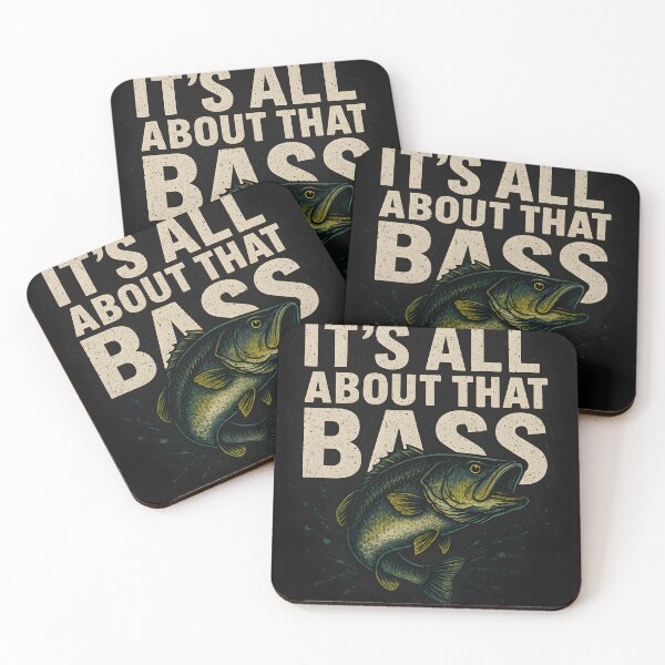 Item preview, It’s All About That Bass – Funny Fishing Cartoon Design designed and sold by Emilia-Design.