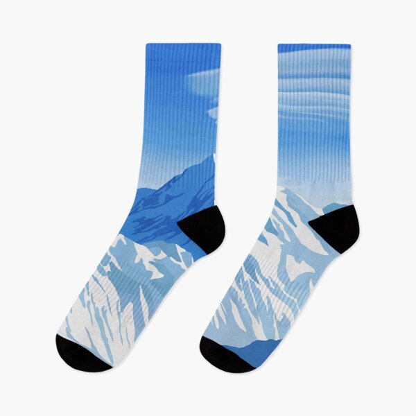 Item preview, Snow-Capped Mountain under a Blue Sky designed and sold by Roundspace3789.