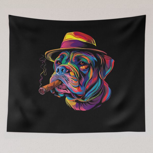 Item preview, French Bull Dog Smoking A Cigar designed and sold by BASKF.