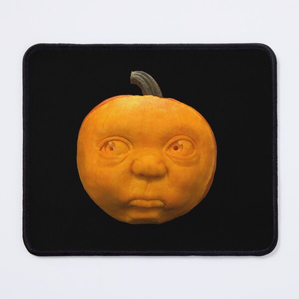 Item preview, Apprehensive Jack o’lantern pumpkin that's not too sure  designed and sold by Jilles Creative Studio.