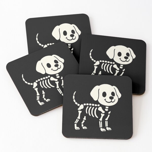 Item preview, Minimal Skeleton Dog – Cute Halloween Design designed and sold by Cheeky Popp.