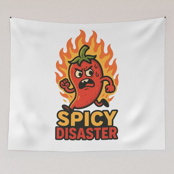 Item preview, Spicy Disaster Funny Chili Pepper designed and sold by Design Express.