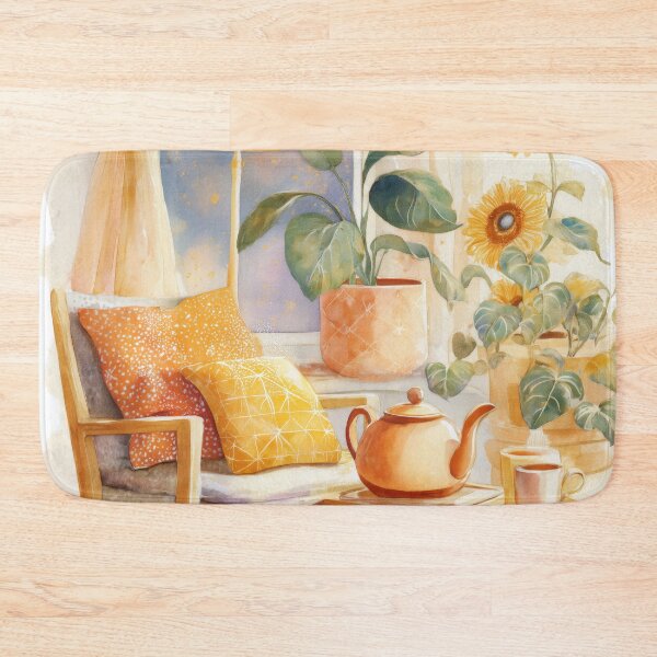 Item preview, Cozy Teatime Corner | Starry Window View | Sunflower | Cozy Home designed and sold by BlissxPals.