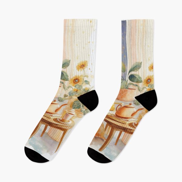 Item preview, Cozy Teatime Corner | Starry Window View | Sunflower | Cozy Home designed and sold by BlissxPals.