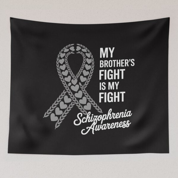 Item preview, My Brother’s Fight Is My Fight Schizophrenia Awareness designed and sold by Ikwalima.